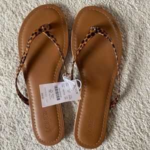 J. Crew Factory leopard print sandals SIZE 8 NEW!